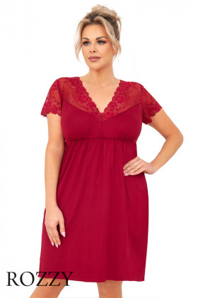 Сорочка вискозная Donna Livia Plus бургундское вино